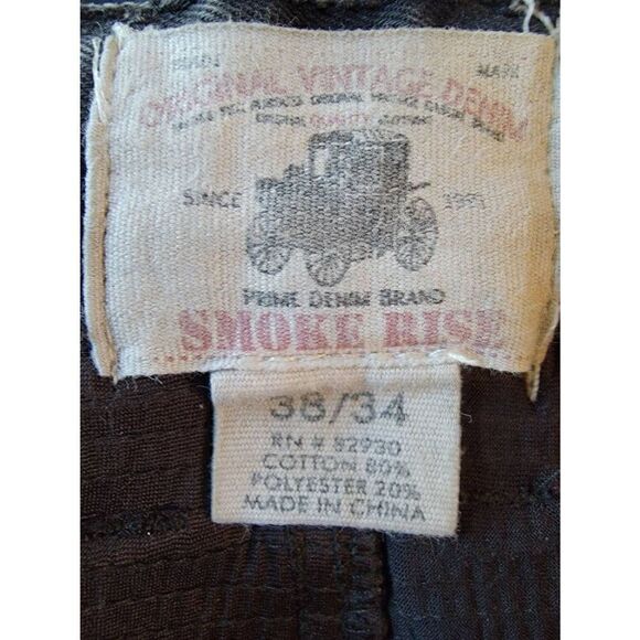 Original Vintage Denim Women's Black Smoke-Rise Distressed Jeans Size 38/34 - Picture 7 of 7